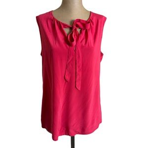 Tory Burch pink silk blend sleeveless blouse size 8